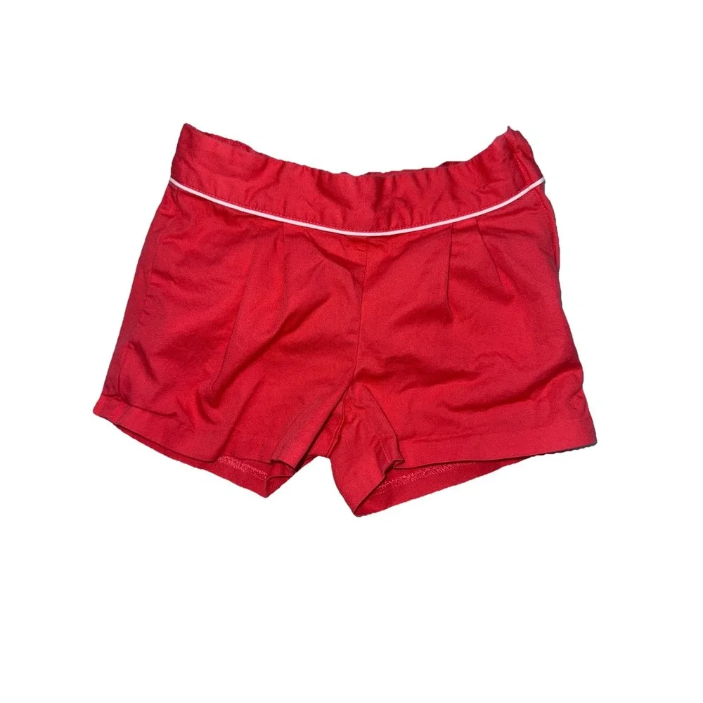 Janie And Jack Toddler Girls Coral Pink Shorts Side Zipper Piping Size 2T - Picture 1 of 5